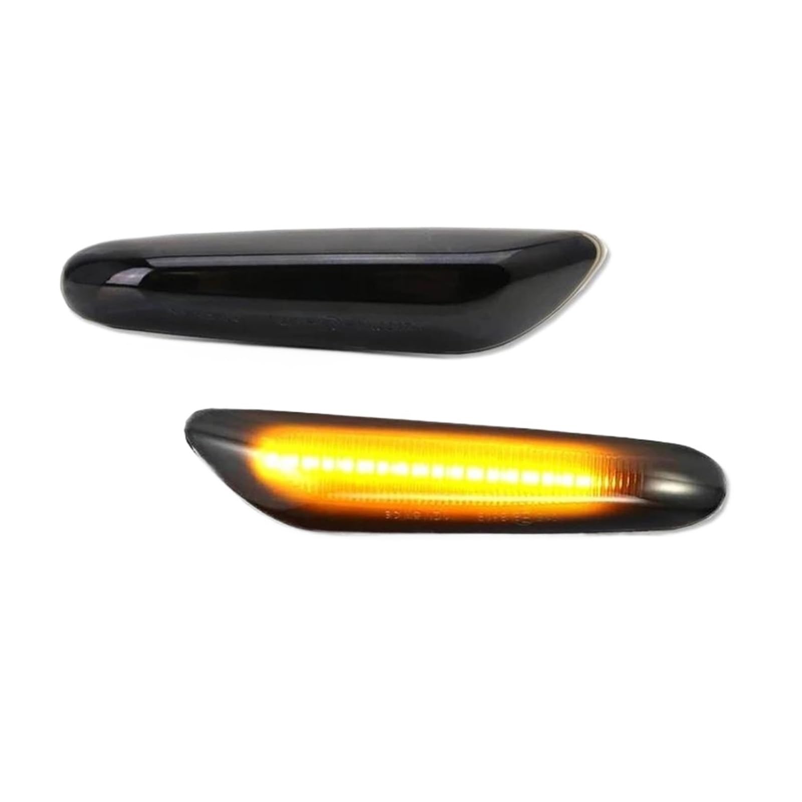 AZHEYC Für B&MW 5 Series E60 E61 M5 2003 2004 2005 2006 2007 2008 2009 2010 Auto-Frontseitenmarkierungsleuchten Auto Rückspiegel Blinker(Schwarz) von AZHEYC