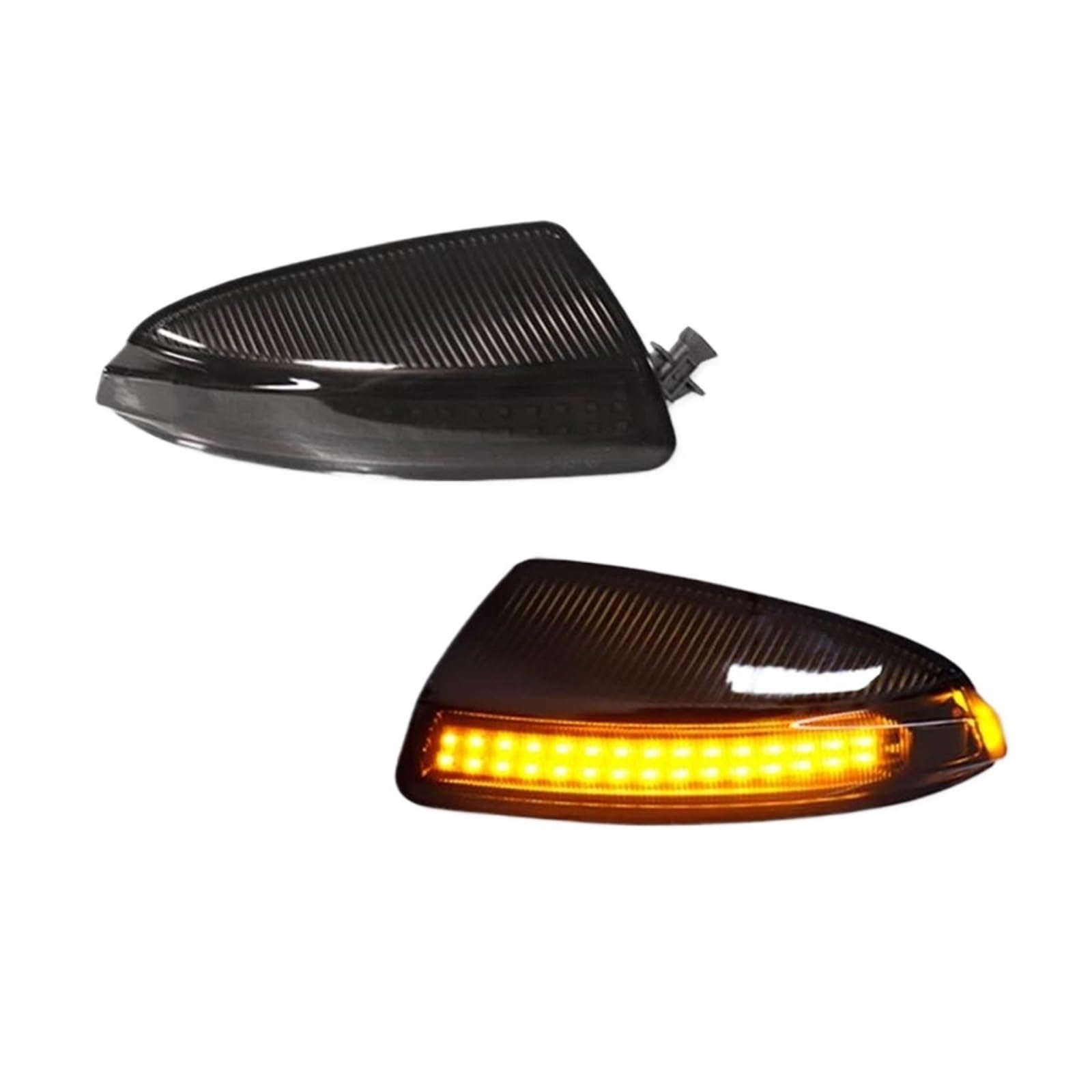 Für Mercedes Für Benz C Klasse S204 2007 2008 2009 2010 2011 2012 2013 2014 Auto Seite Spiegel Drehen Lampe Auto Rückspiegel Blinker(Schwarz) von AZHEYC