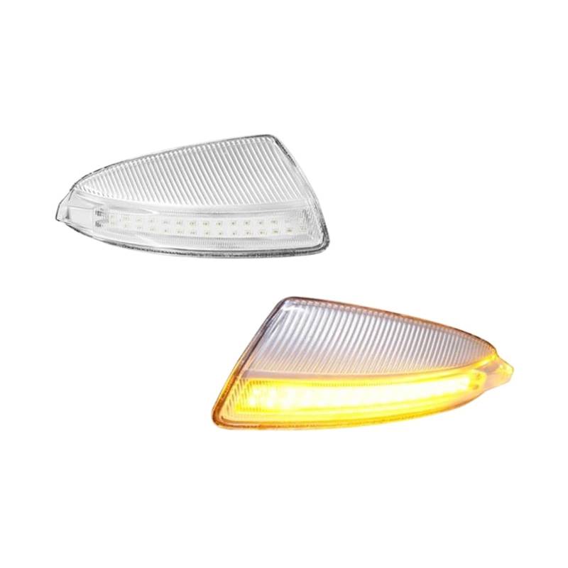 Für Mercedes Für Benz C Klasse S204 2007 2008 2009 2010 2011 2012 2013 2014 Auto Seite Spiegel Drehen Lampe Auto Rückspiegel Blinker(Weiß) von AZHEYC