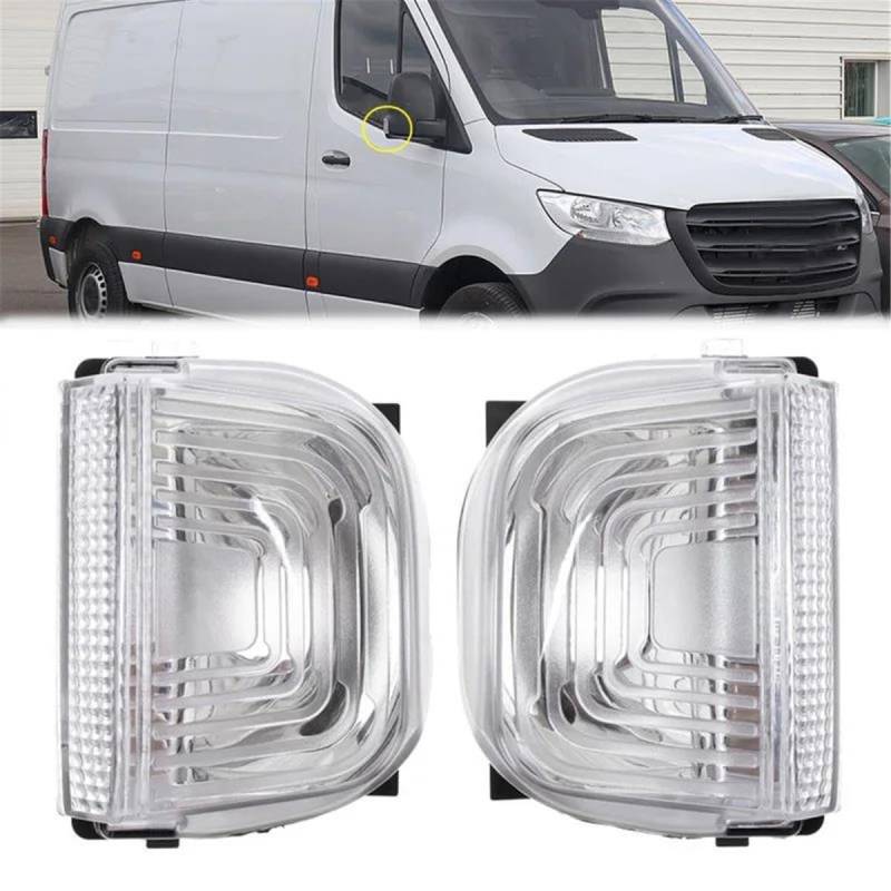 Für Mercedes Für Benz Für Sprinter 2018 2019 2020 2021 2022 2023 2024 Auto Rück Flügel Spiegel Blinker Lampe Auto Rückspiegel Blinker(Rechts) von AZHEYC