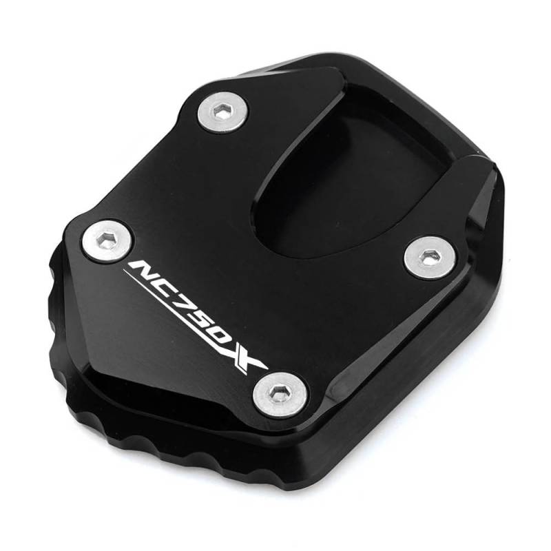 AZOIL Seitenständer Verlängerung Stützplatte Motorrad Fuß Seite Stand Platte Ständer Vergrößerer Unterstützung Erweiterung Pad Für H&ONDA NC750X 2021 2022 2023(Black-B) von AZOIL