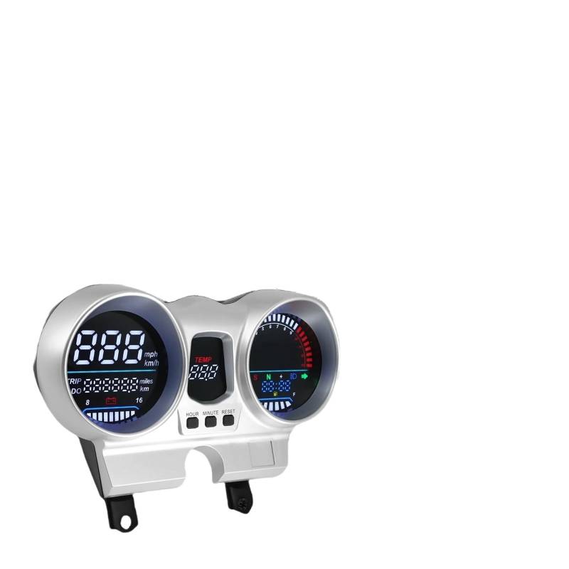 AZSUL Drehzahlmesser Digitales Armaturenbrett Für Motorräder Mit Digitalem Tachometer Und Kilometerzähler Für CBX250 Für CBF250 Für Twister 2001-2008 OEM 37100-KPF-96 von AZSUL