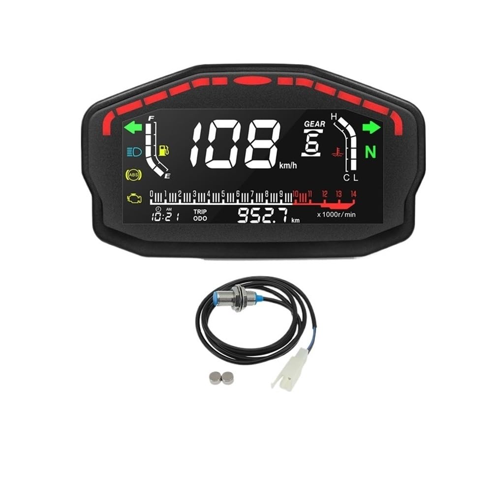 AZSUL Drehzahlmesser Motorrad Digital Dash Panel -Computer-geschwindigkeitsmesser-grüne 2 4 Zylinder Für Universal Für D&ucati Für AZSUL Drehzahlmesser Motorrad Digital Dash Panel -Computer-geschwindigkeitsmesser-grüne 2 4 Zylinder Für Universal Für D&ucati Für von AZSUL