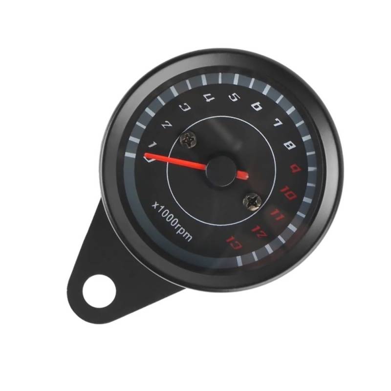AZSUL Drehzahlmesser Motorrad Modified Universal Zubehör Manometer Maschinen Tachometer Kilometerzähler Drehzahlmesser Armaturenbretter von AZSUL