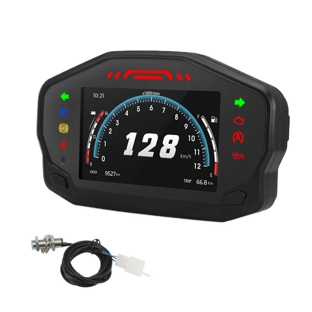 AZSUL Drehzahlmesser Motorrad Tachometer Tft Tpms Geschwindigkeit Meter Odemeter Tachometer Mit Halterung Für 2/4 Zylinder AZSUL Drehzahlmesser Motorrad Tachometer Tft Tpms Geschwindigkeit Meter Odemeter Tachometer Mit Halterung Für 2/4 Zylinder von AZSUL