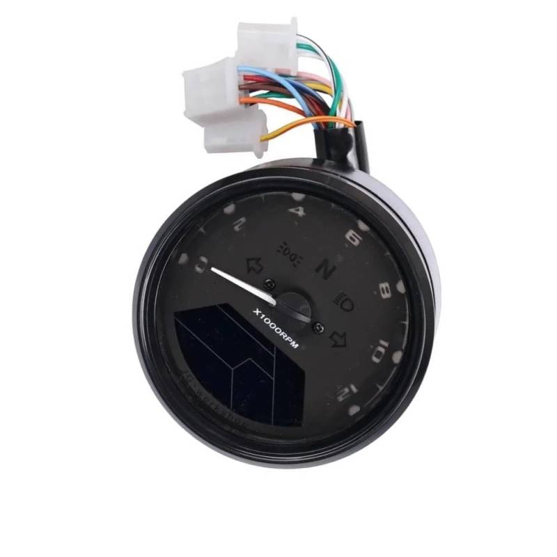 AZSUL Drehzahlmesser Motorrad Zubehör Modifiziertes Kombiinstrument Tachometer Drehzahlmesser Kilometerzähler Und Tankanzeige von AZSUL