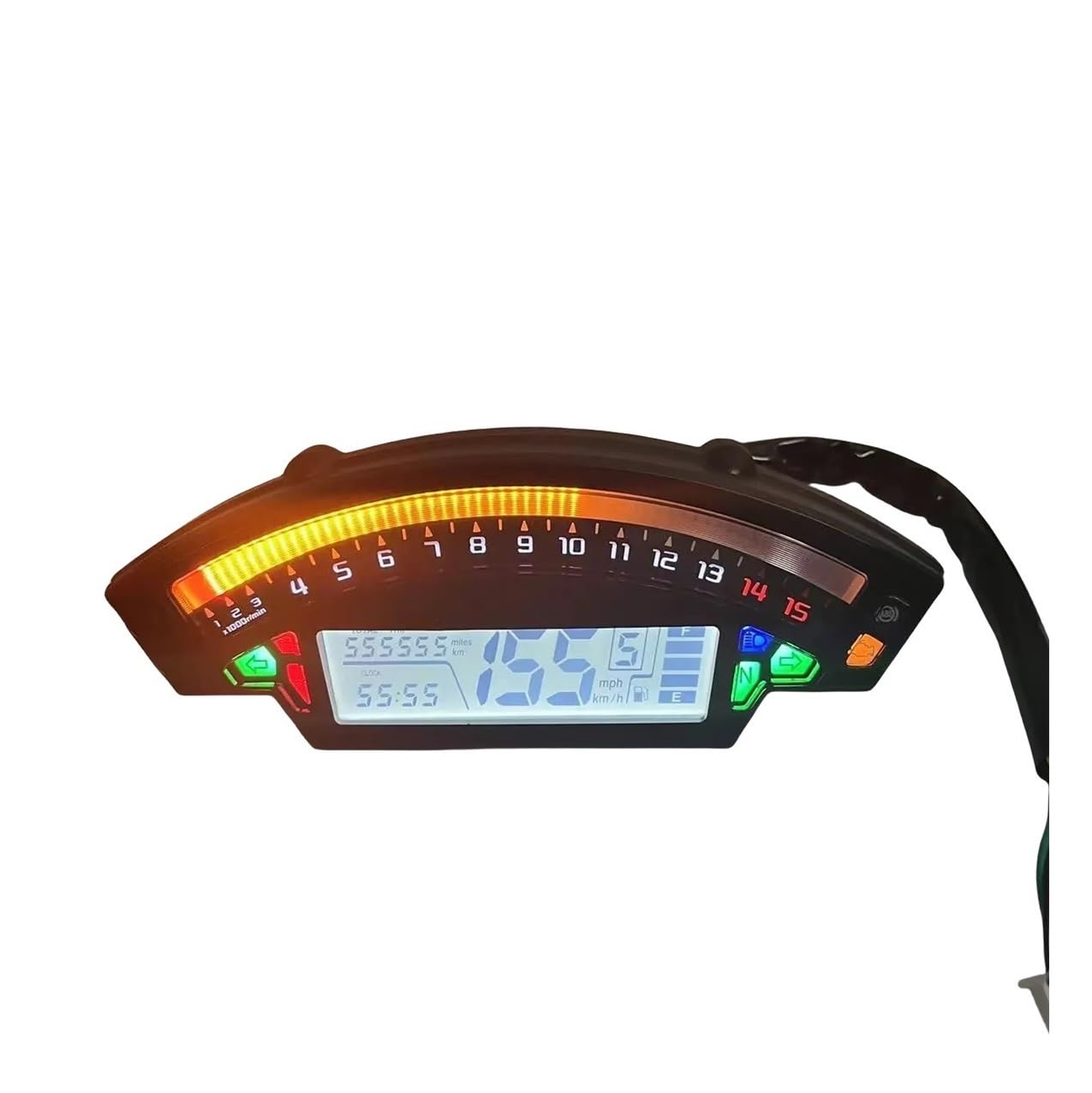 AZSUL Drehzahlmesser Motorradzubehör Tachometer Digitaler Kilometerzähler Drehzahlmesser Kraftstoffanzeige Meter Für N&inja Für ZX10R Für ZX-10R 2012-2017 AZSUL Drehzahlmesser Motorradzubehör Tachometer Digitaler Kilometerzähler Drehzahlmesser Kraftstoffanzeige Meter Für N&inja Für ZX10R Für ZX-10R 2012-2017 von AZSUL