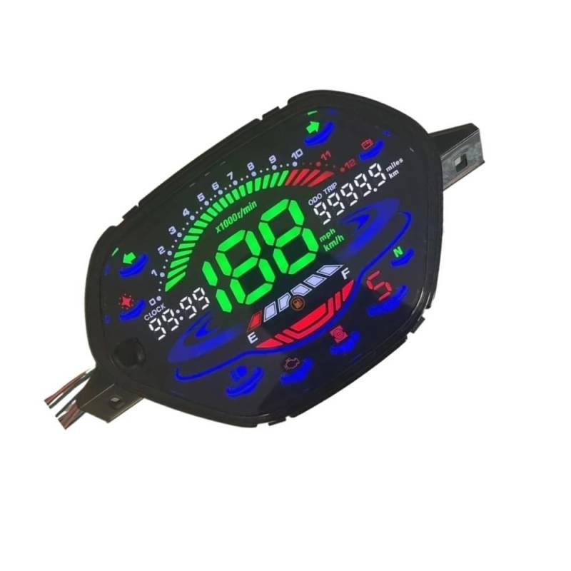 Drehzahlmesser Motorrad Voll Digital Meter Kilometerzähler Tachometer Für Welle Für Alpha 100 Für EX5 Für Class1 Für CX Für DX von AZSUL