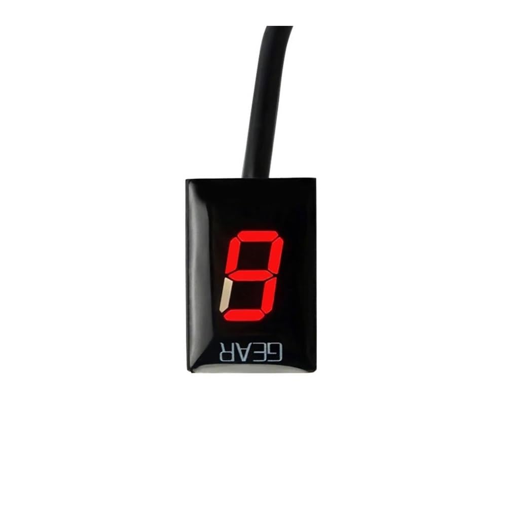 Gang Ganganzeige Motorrad Zubehör 1-6 Ganganzeige Geschwindigkeitsmesser Für CBR600 F3 F4 F4i Für CBR600FS Für CBR600 FS Für CBR600F4 Für CBR600F4i(Red) von AZSUL