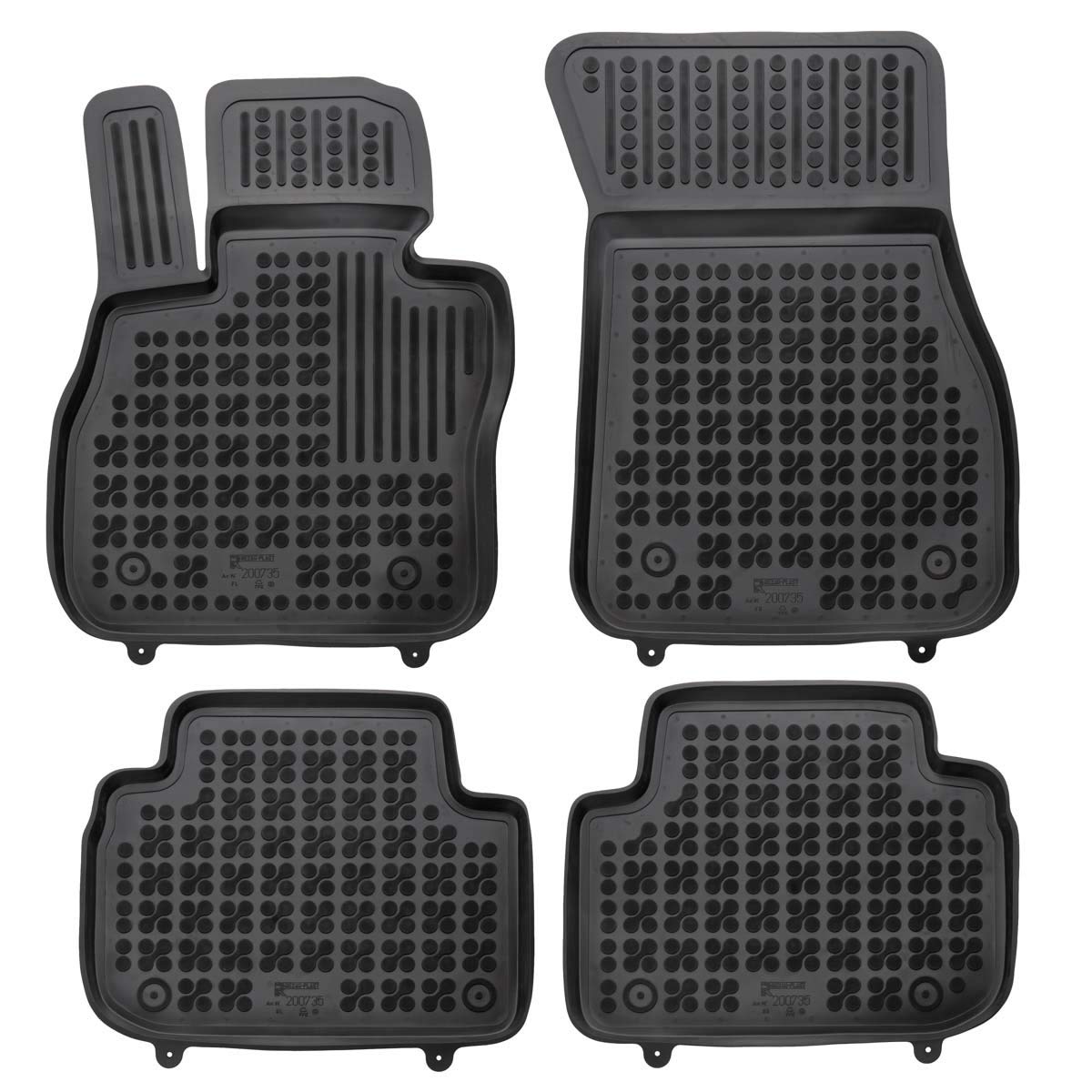 AZUGA Hohe Gummi Fußmatten mit Rand passend für BMW 1er (F40) ab 9/2019-2024/1er (F70) ab 10/2024 AZ10300398 Automatten Gummimatten von AZUGA