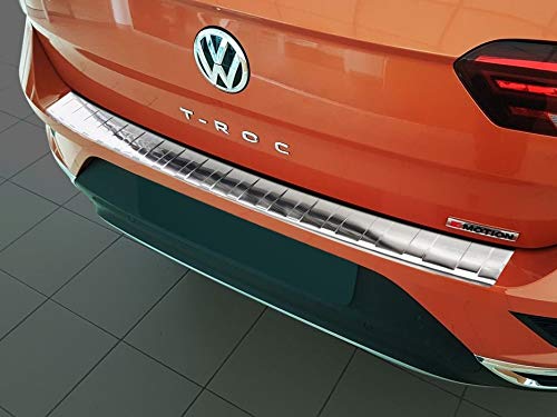 Ladekantenschutz aus Edelstahl mit 3D Abkantung passend für VW T-ROC ab 2017 (auch Cabrio) AZ29000151 von AZUGA