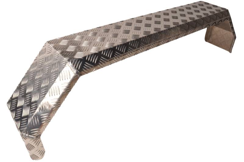 Aanhangwagendirect Kotflügel Aluminium Tandem 5-seitig 1400x220x350 mm von Aanhangwagendirect