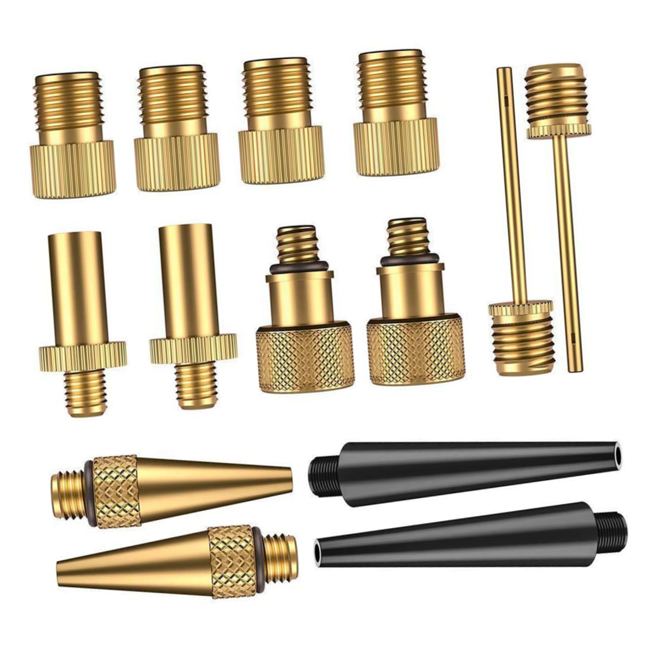 Abaodam 14Stücke Teiliges Fahrradventil Adapter zu Umwandlung Kompatibel mit Pumpen und Luftpumpen Installieren für Fahrrad Auto und Ball Abaodam 14Stücke Teiliges Fahrradventil Adapter zu Umwandlung Kompatibel mit Pumpen und Luftpumpen Installieren für Fahrrad Auto und Ball von Abaodam