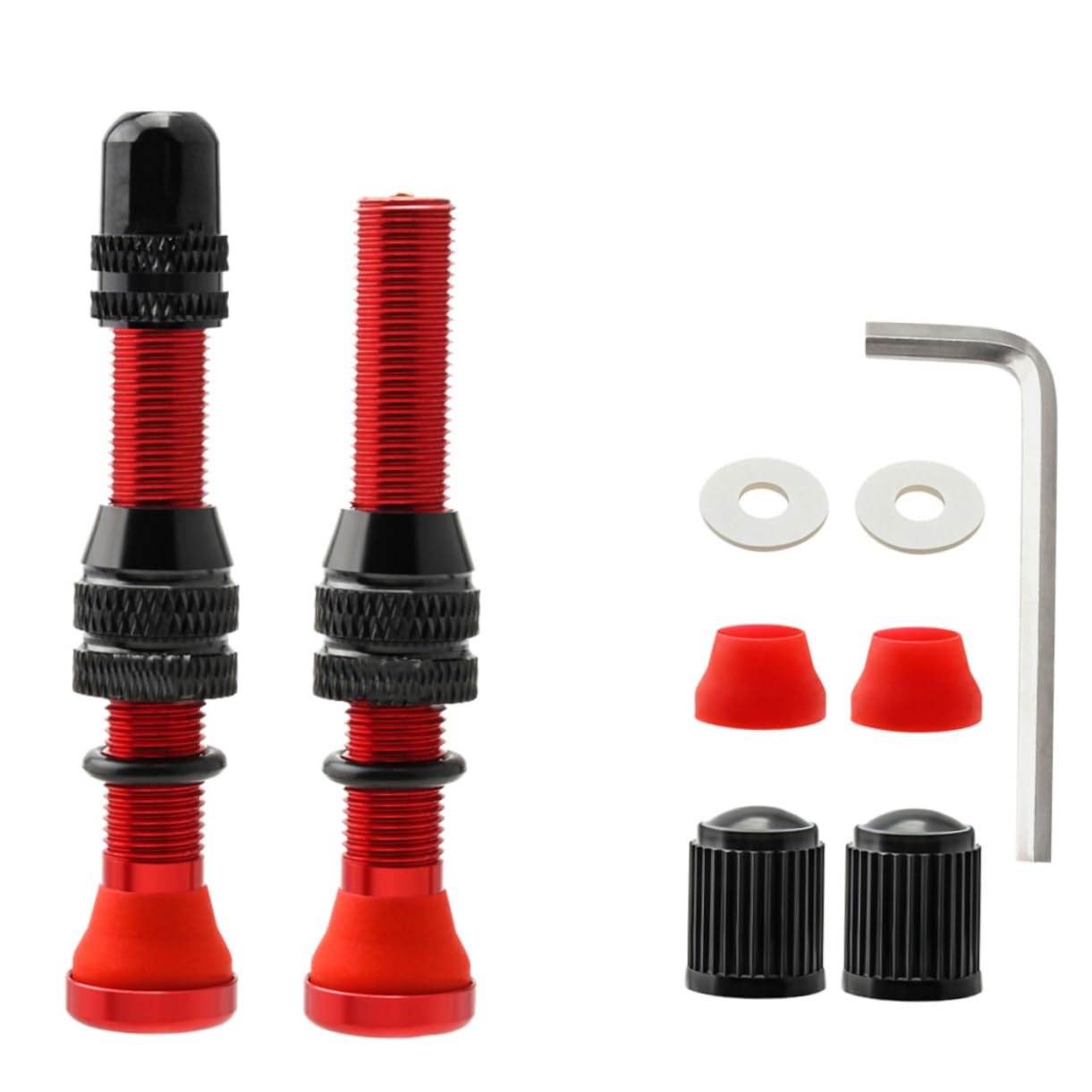 Abaodam 1Satz Ersatzfahrradventilstamm Teiliges Aluminiumlegierung Tubeless Ventilschaft für Mountainbike Rennrad Zubehör Hochdruckfest zu Installieren Abaodam 1Satz Ersatzfahrradventilstamm Teiliges Aluminiumlegierung Tubeless Ventilschaft für Mountainbike Rennrad Zubehör Hochdruckfest zu Installieren von Abaodam