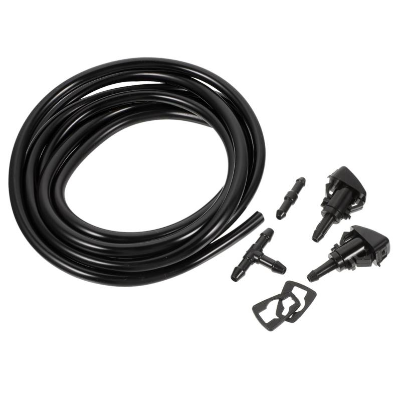 Abaodam 1Satz Windschutzscheibenwaschdüsen und Schlauchreparatur Kit Waschdüsen Anschlussstücke Flexibler Waschschlauch Kompatibel mit RAM von Abaodam