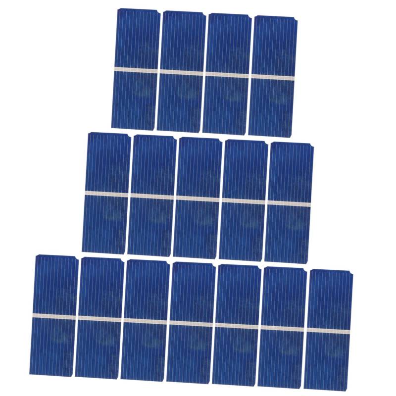 Abaodam 2 Sätze Solarzelle Batterieladegerät Für Solarpanel Mini Flexibles Solar Sonnenkollektor Solarbetriebener Generator Solarladegerät Polykristallin Blue 100 Stück * 2 von Abaodam