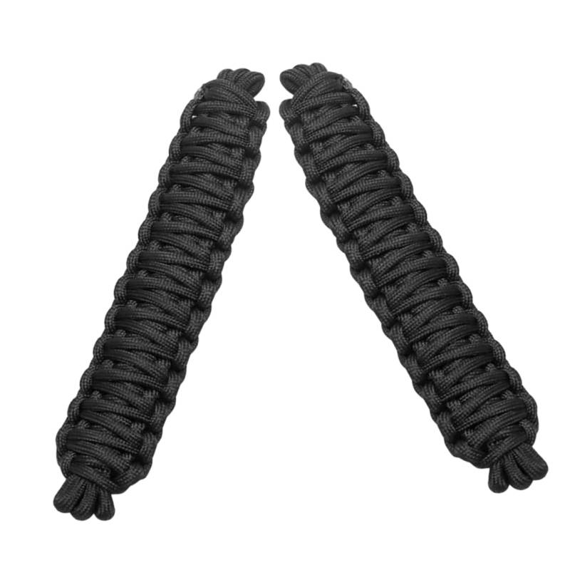 Abaodam 2 Stück -Autotürband Türschwenkbegrenzer handgeflochtener Riemen Türbegrenzungsband Autotürgurte Türbegrenzungsgurte Polyester Black von Abaodam