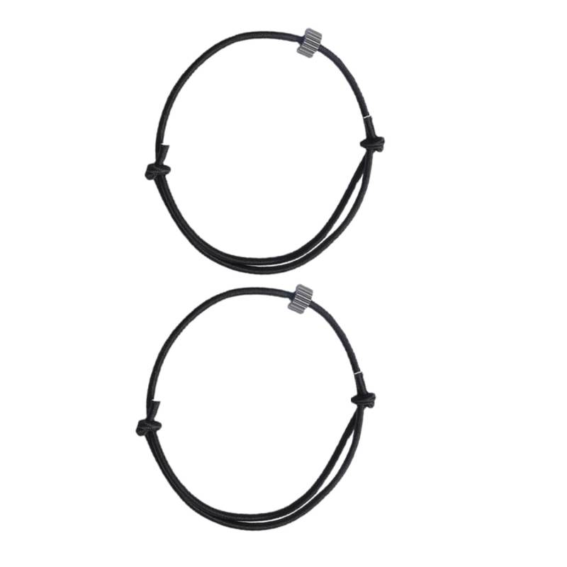 Abaodam 2 Stück Fluchtwerkzeuge Auto Fluchthilfe Überlebenswerkzeug Auto Notfallhilfe Auto Tragbarer Fensterbrecher Fensterzerstörer Armband Kfz -Teil Auto Teil elastisches Seil Black von Abaodam