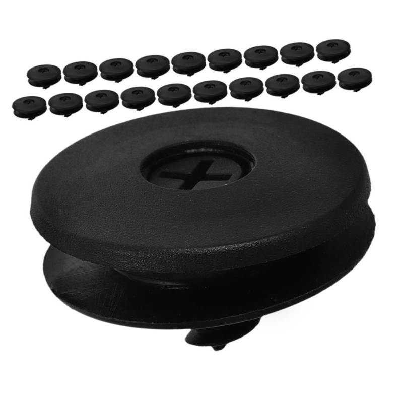 Abaodam 20 Stück Auto Teppich Schnalle Automatten-Clip Auto-Fußmatten-Clips Auto -Teppich -Reparaturhalter Drehstifte für Teppich Teppichbodenhalter Plastik Black von Abaodam