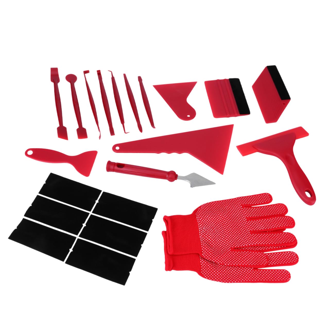 Abaodam 21Stücke Teiliges Auto Folierungswerkzeug Set Profi Rakel Cutter für Fenstertönung Vinyl Klebefolie Multifunktionales Werkzeug Kit mit Handschuhen Abaodam 21Stücke Teiliges Auto Folierungswerkzeug Set Profi Rakel Cutter für Fenstertönung Vinyl Klebefolie Multifunktionales Werkzeug Kit mit Handschuhen von Abaodam