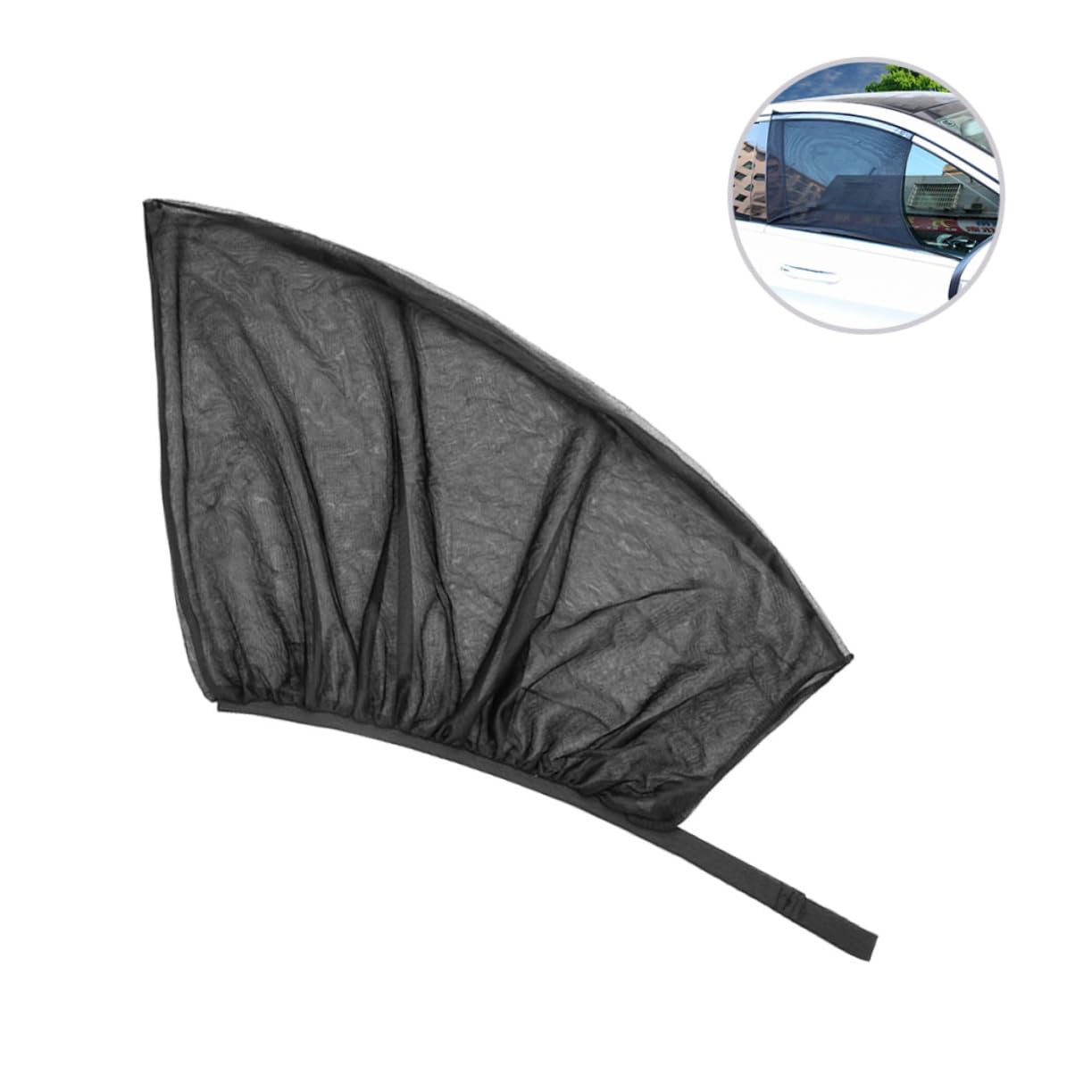 Abaodam 2Stücke Nylon Netzvorhang für Autoscheiben Atmungsaktiver Sonnenschutz für Frontfenster Universeller UV Schutz Schwarz Abaodam 2Stücke Nylon Netzvorhang für Autoscheiben Atmungsaktiver Sonnenschutz für Frontfenster Universeller UV Schutz Schwarz von Abaodam
