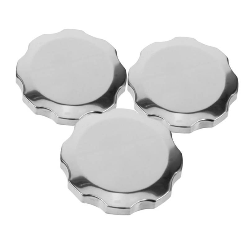 Abaodam 3 Stück Kraftstofftankabdeckungszubehör Tankdeckel Des Generatortanks Austausch Des Tankdeckels Benzingeneratordeckel Universeller Tankdeckel Kappengasaustausch Aluminium Silver von Abaodam