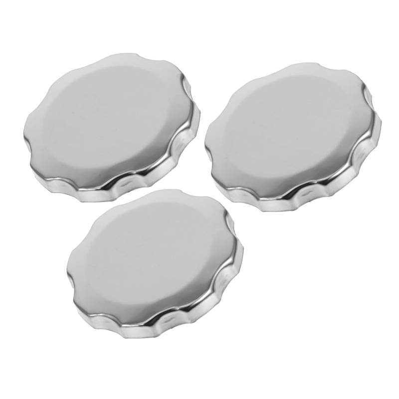 Abaodam 3 Stück Tankdeckel Mini-fahrradteile Benzingeneratordeckel Eisen Silver von Abaodam