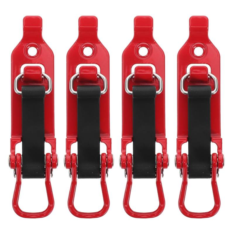 Abaodam 4 Stück Schnalle Für Feuerwehrausrüstung Schaufelhalterung Dachbefestigungsklammer Dachträger-montagehalterungen Schaufelhalterhalterung LKW-schaufelhalterung Rot Zinklegierung von Abaodam