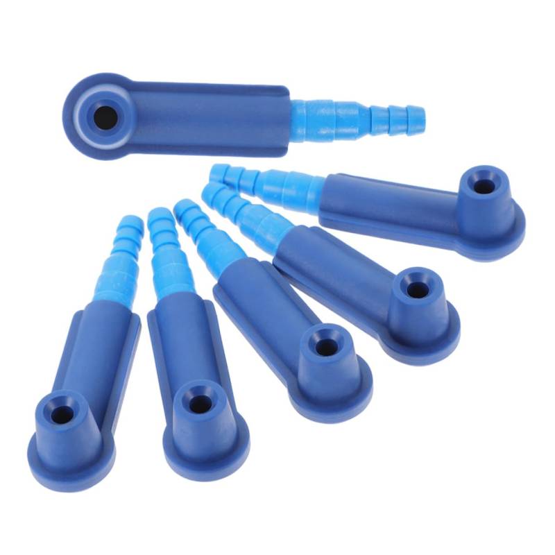 Abaodam 6 Stück Bremsflüssigkeitswerkzeug Bremsflüssigkeitswechselwerkzeug Bremsflüssigkeitswechseladapter Bremsentlüftungsadapter Werkzeuge zum Entlüften des Bremssystems Abs Blue von Abaodam