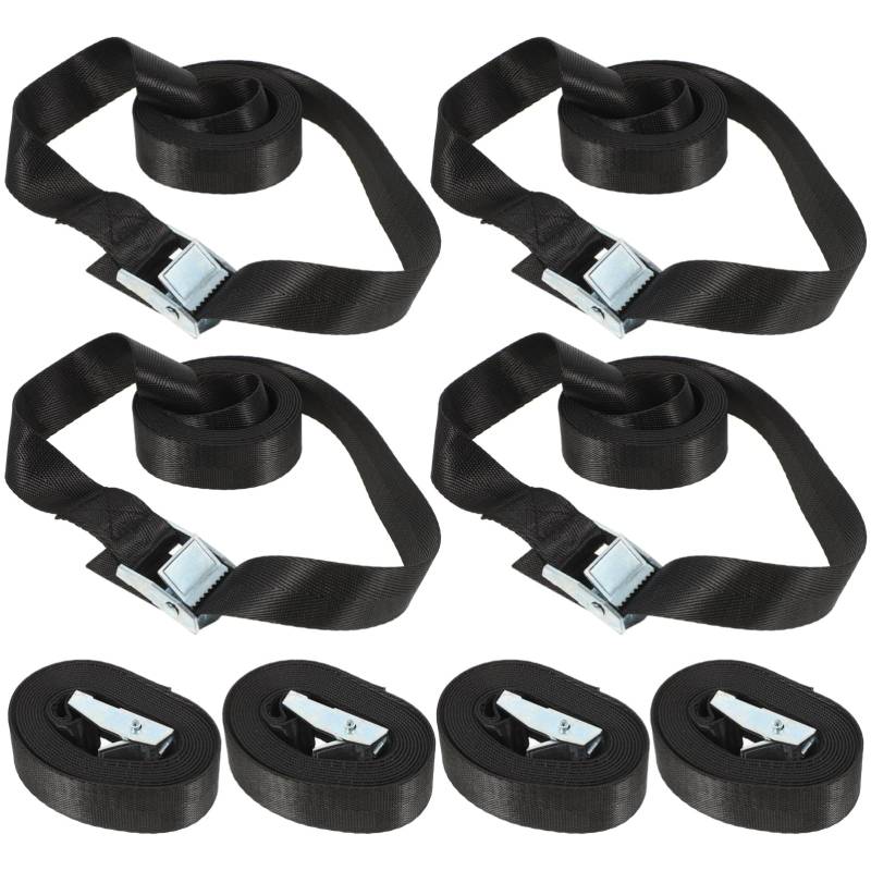 Abaodam 8 Stück Kajakband Bungee Cord Einstellbare Gurte Bungee-Seile strapazierfähig im Freien Schnalle aufgerollt Schultergurt Bungee-Gurte Spanngurte für Gepäck Nylon von Abaodam