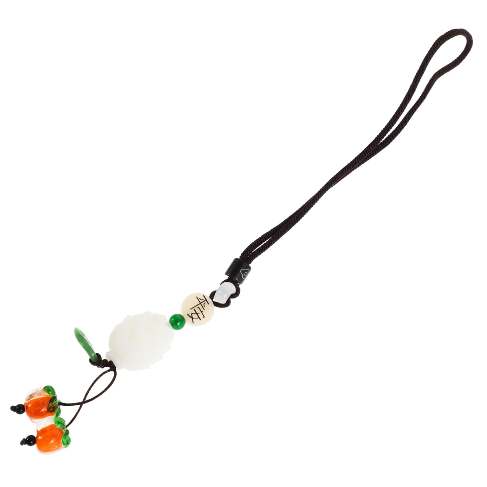 Abaodam Auto Zubehör Amulett-Anhänger Inneres Amulett Rückspiegel für Feng Shui Innenspiegel Rückfahranhänger Reichtum Amulett Schutz Segen Reiz hängend Hängedekoration Und Harz von Abaodam