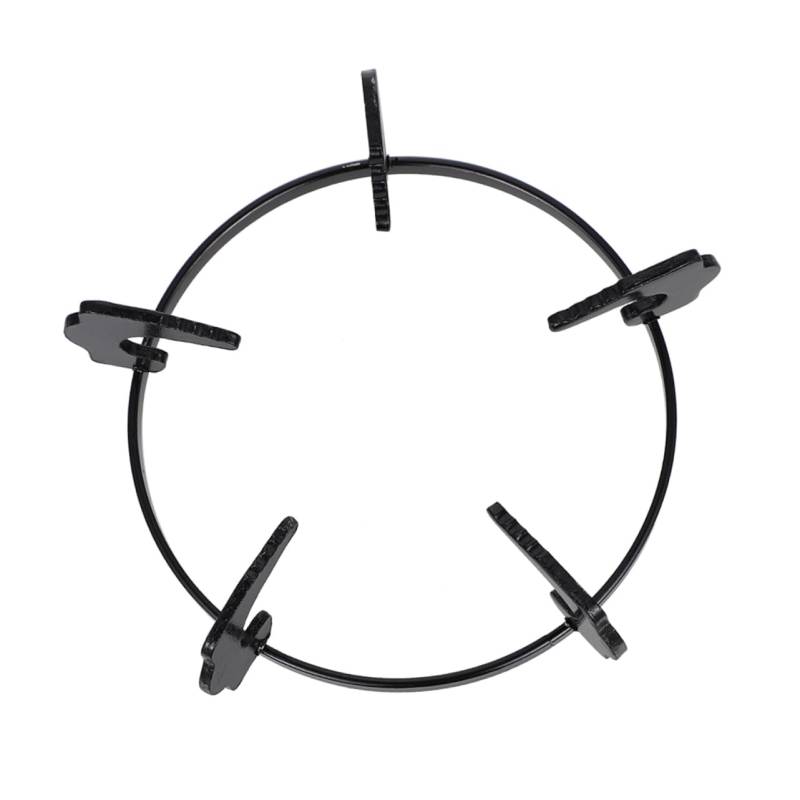 Abaodam Gasherdhalterstange Gasherd Pfannenständer Kocherhilfsunterstützung Gasherdgestell Gasherd Wok Holder Gasbrand Gasherd -Topf -Rack Galvanisiertes Eisen Black von Abaodam