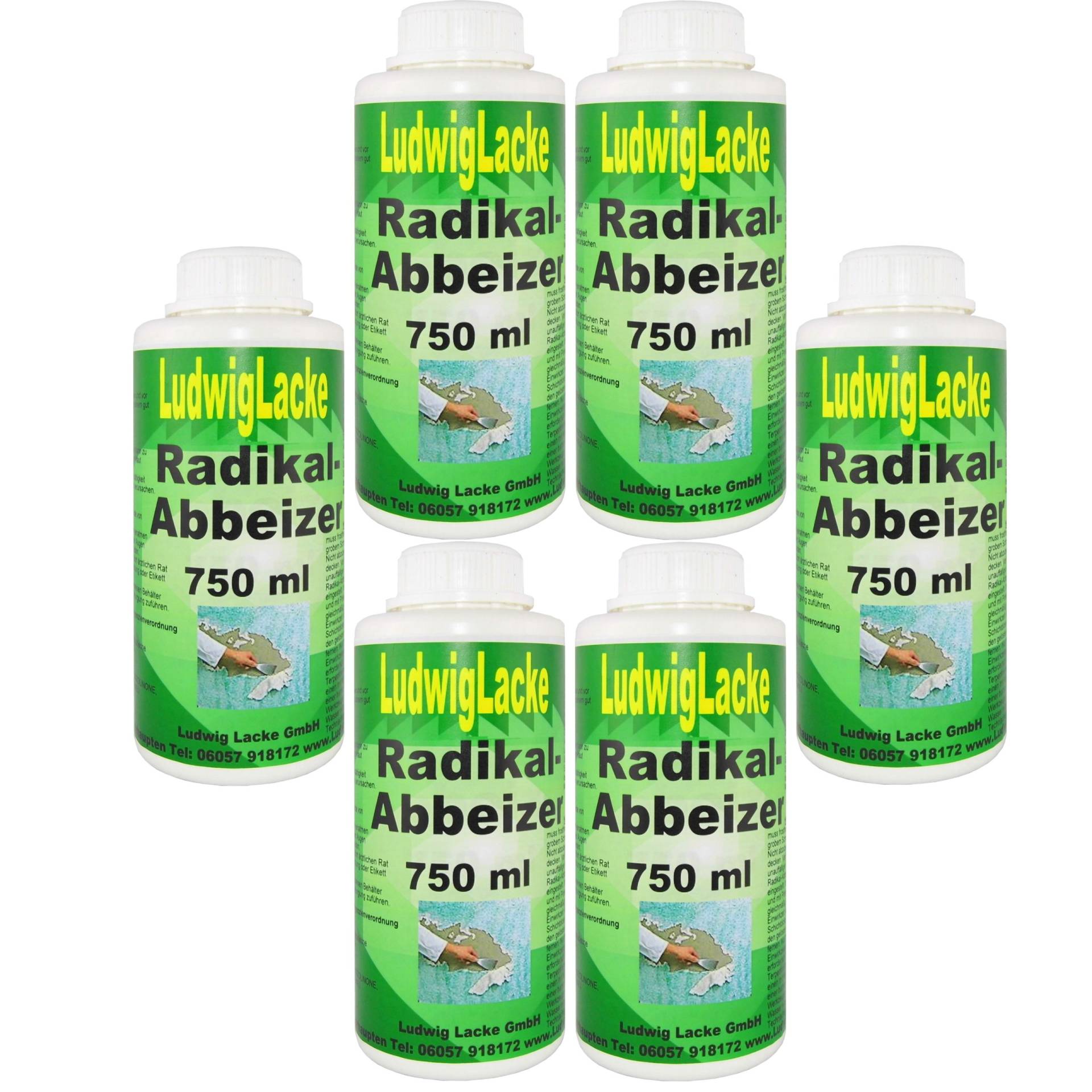 Abbeizer 6 x 750 ml Radikal Abbeizmittel Abbeizer 6 x 750 ml Radikal Abbeizmittel von LudwigLacke