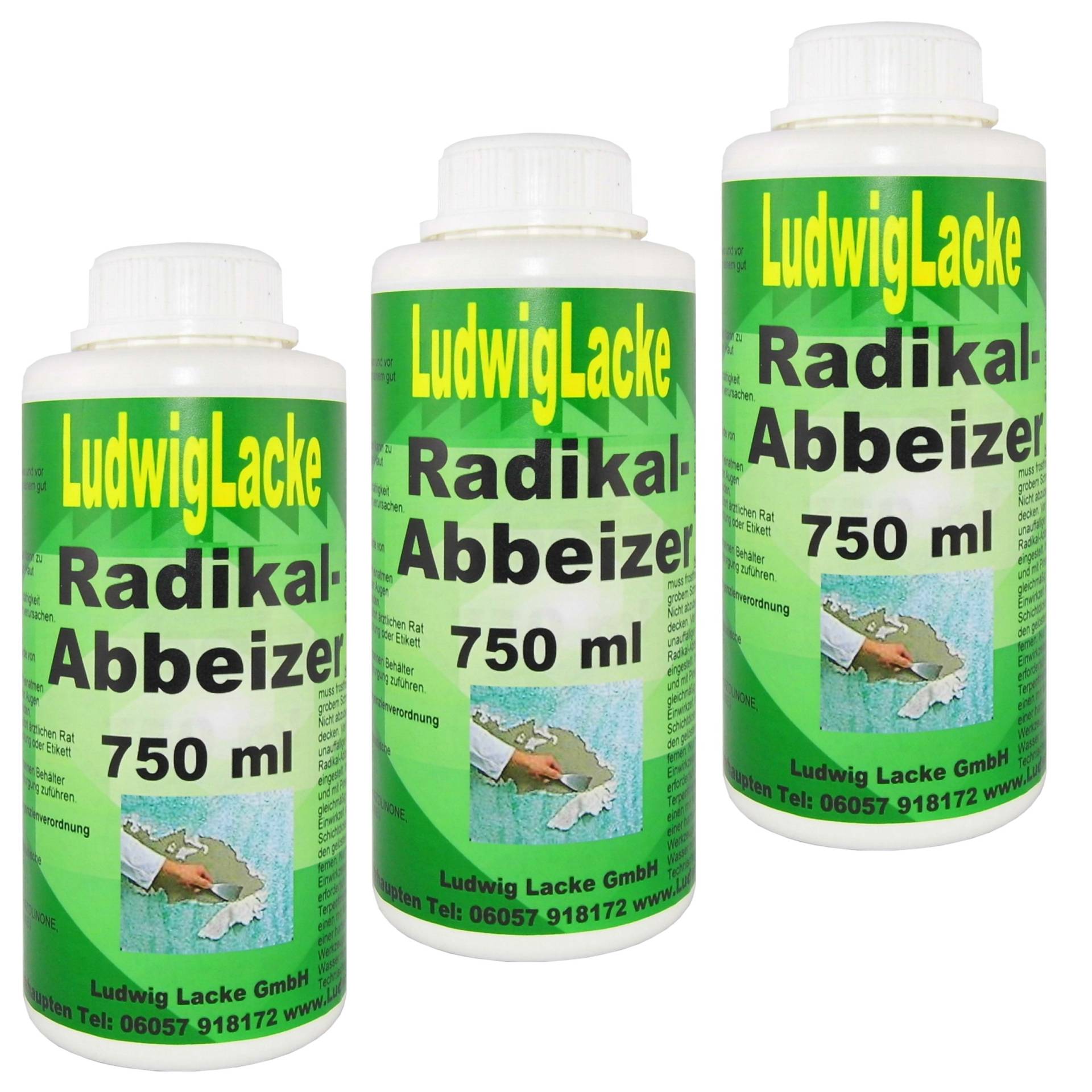 Abbeizer 750 ml Radikal Abbeizmittel 3 x im Set Abbeizer 750 ml Radikal Abbeizmittel 3 x im Set von LudwigLacke