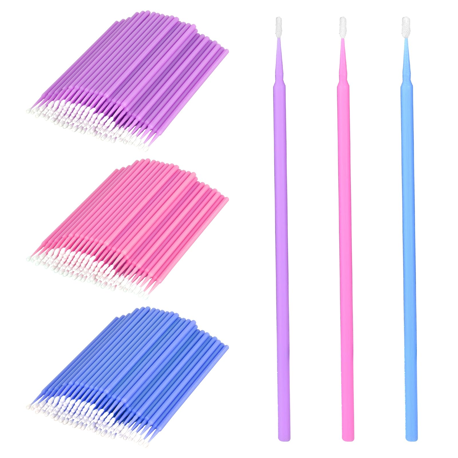 240 Stück Lacktupfer Auto Set,Microfiber Tip Lack Tupfer Lackpinsel,Lacktupfer für kfz Autolack,zum Ausbessern von Lackschäden(3 Farben und 3 Größen) von Abeillo