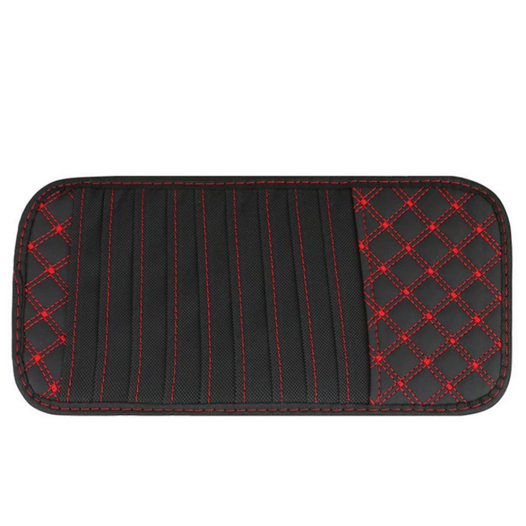 Auto -CD -Halter Auto Sun Visor CD Hülle Wallet DVD Binder DVD Organizer Aufbewahrung Tasche Tragbarer Red Line Autohalter Auto -CD -Halter Auto Sun Visor CD Hülle Wallet DVD Binder DVD Organizer Aufbewahrung Tasche Tragbarer Red Line Autohalter von Abibiocy