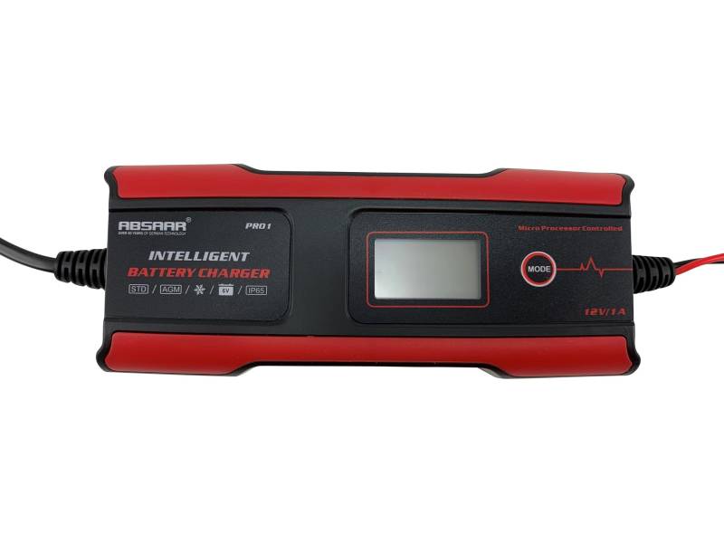 Absaar AB-PRO1 Batterieladegerät PRO1.0 1A 6/12V, Rot von Absaar