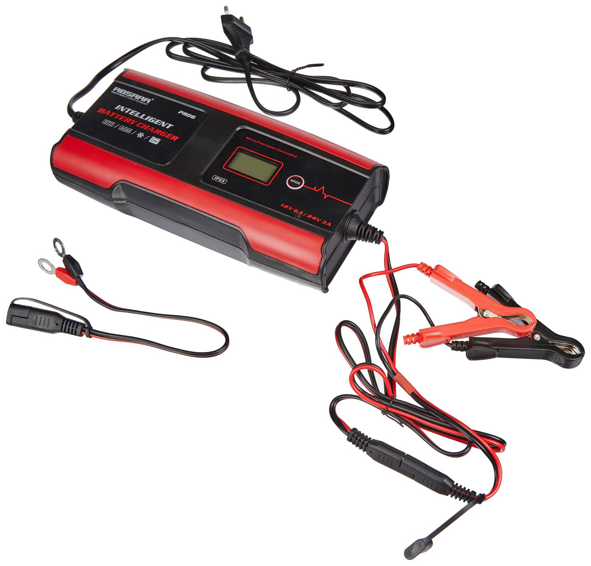 Absaar Pro Batterieladegerät, 6/12 V, Red, 6A AA 635676 von Absaar