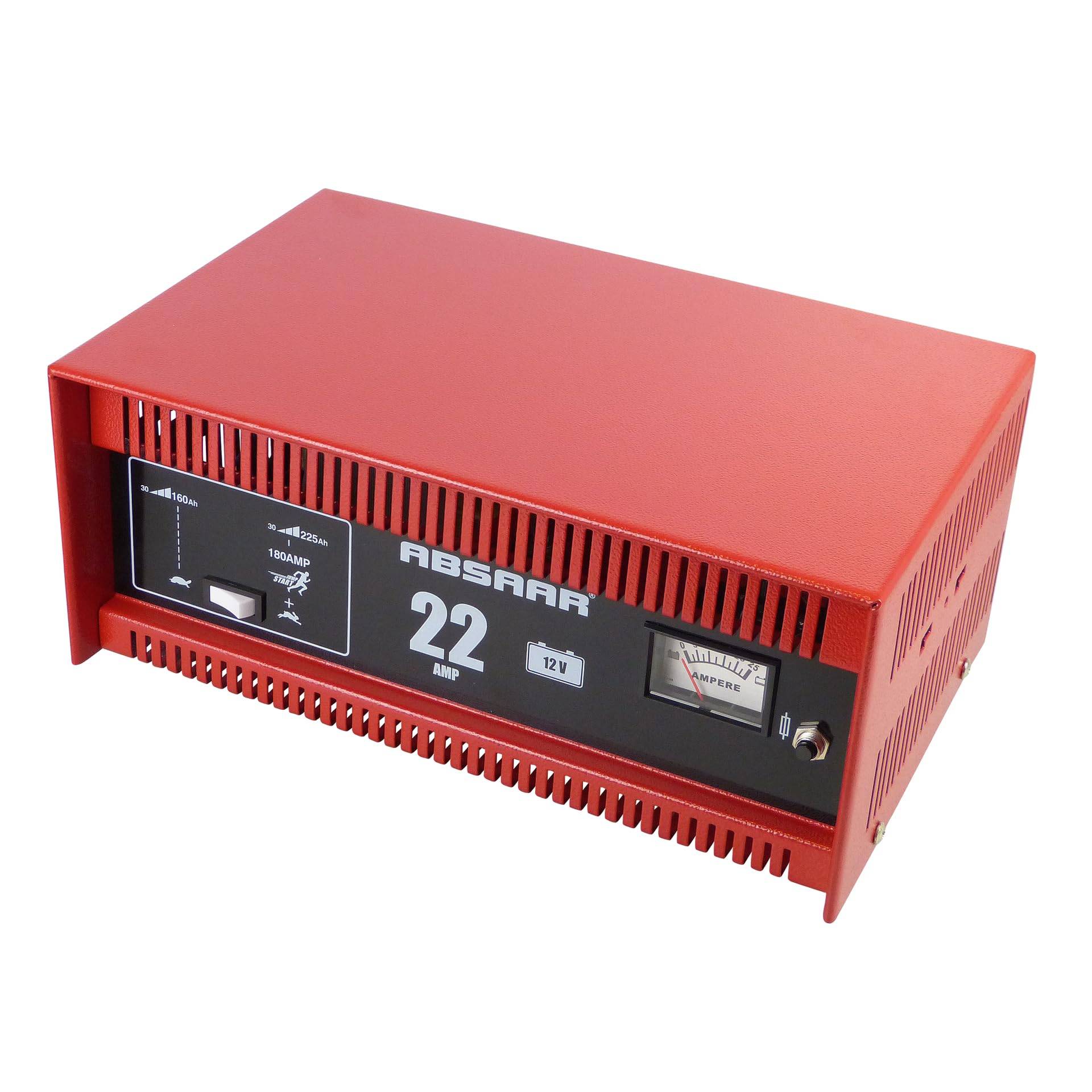 Absaar 635622 77917 Batterieladegerät Auto Ladegerät 22A 12V mit Starthilfefunktion, für 30 Ah - 225 Ah Batterien, rot/schwarz Absaar 635622 77917 Batterieladegerät Auto Ladegerät 22A 12V mit Starthilfefunktion, für 30 Ah - 225 Ah Batterien, rot/schwarz von Absaar