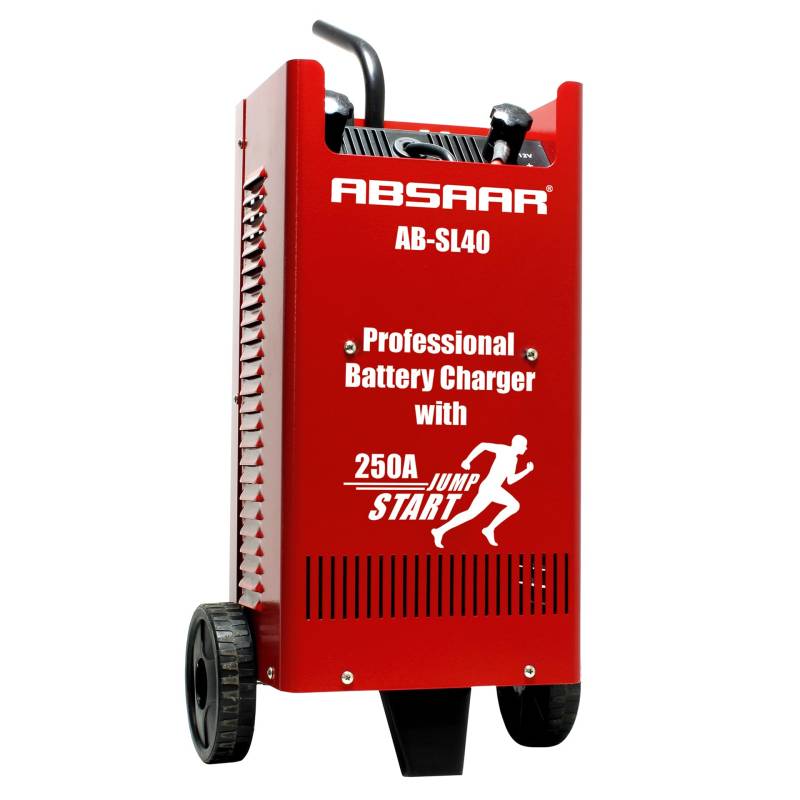Absaar Batterie Ladegerät Prof. AB-SL40 40-250A 12/24V, rot von Absaar