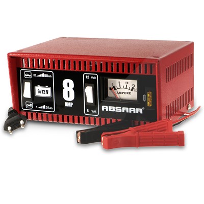 Absaar Batterieladegerät ohne Starthilfe - 6/12 Volt - 8 Ampere [Hersteller-Nr. 0110803106] von Absaar
