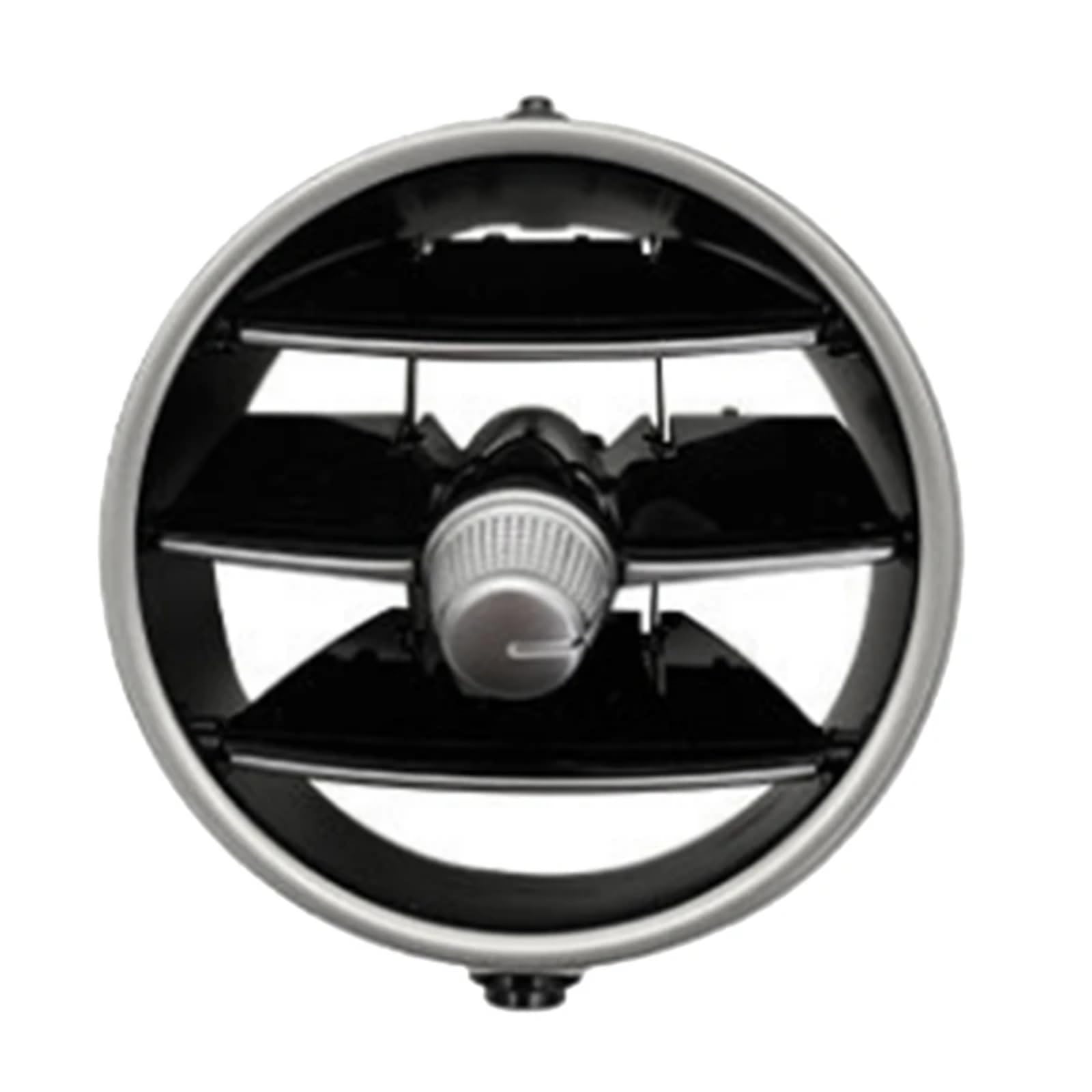 AcarKing Auto Lüftungsgitter Luftgitter Kompatibel Mit Benz Für GLC Class Für W253 2015 2016 2017 2018 2019 2020 2021 2022 Auto-Armaturenbrett Links Rechts A/C-Auslass-Panel-Gitter(Silver Black) von AcarKing