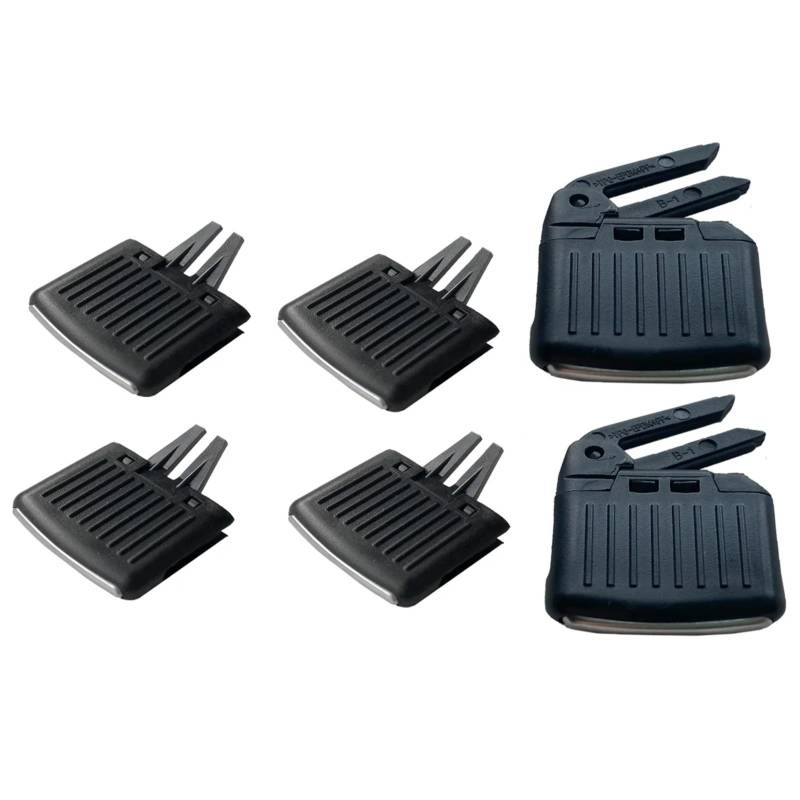AcarKing Auto Lüftungsgitter Luftgitter Kompatibel Mit VW Für Rabbit 2006 2007 2008 2009 X1/x4/x6 Innenraum-Armaturenbrett-Entlüftungsgitter Tab Pick Clip Teil 1K0819703A 1K0819728(1Set-6PCS) von AcarKing