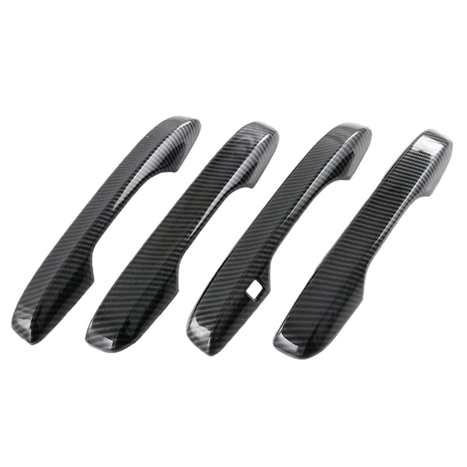 AcarKing Autotürgriffabdeckung Kompatibel Mit Civic 2022 2023 Auto-Außenseite Türgriffabdeckung Dekorative Aufkleber Ersatzteile(Carbon Fiber Black) von AcarKing