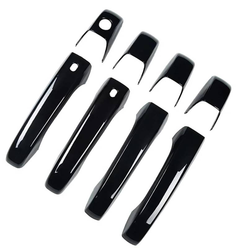 AcarKing Autotürgriffabdeckung Kompatibel Mit Dodge Für Grand Für Caravan 2008–2016 Für Caliber 2011 2012, Auto-Außentürgriff-Abdeckung, Zierkappen-Aufkleber, Auto-Zubehör(Black) von AcarKing