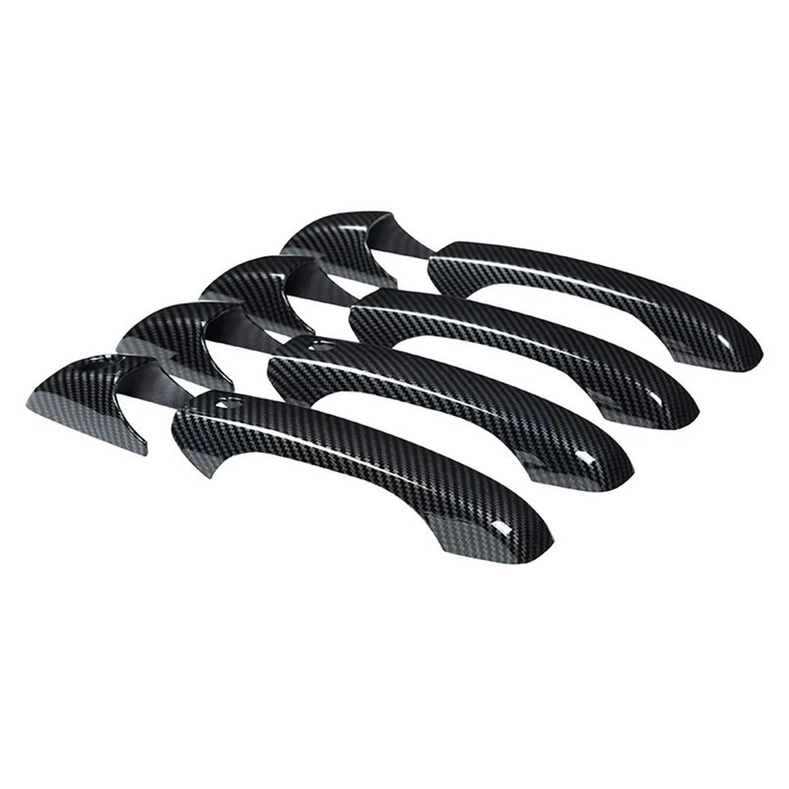 AcarKing Autotürgriffabdeckung Kompatibel Mit Dodge Für Grand Für Caravan 2008–2016 Für Caliber 2011 2012, Auto-Außentürgriff-Abdeckung, Zierkappen-Aufkleber, Auto-Zubehör(Carbon Fiber Black) von AcarKing