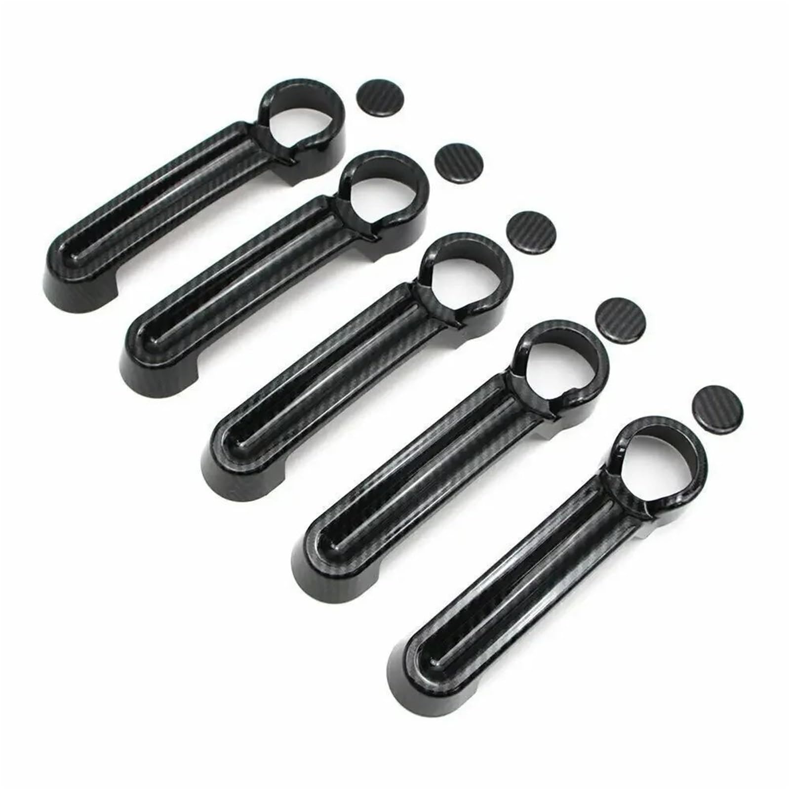 AcarKing Autotürgriffabdeckung Kompatibel Mit Dodge Für Nitro 2007 2008 2009 2010 2011. Auto-Außentürgriff-Formteil-Abdeckungsverkleidung. Automobil-Außenzubehör(Carbon) von AcarKing