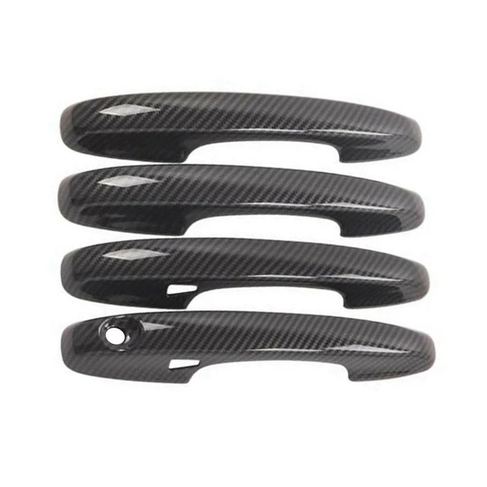 AcarKing Autotürgriffabdeckung Kompatibel Mit Ford Für Escape Für Kuga 2020 2021, Auto-Außenseite, Türgriffabdeckung, Dekorative Aufkleber, Ersatzteile, 4 Stück(Carbon Fiber) von AcarKing