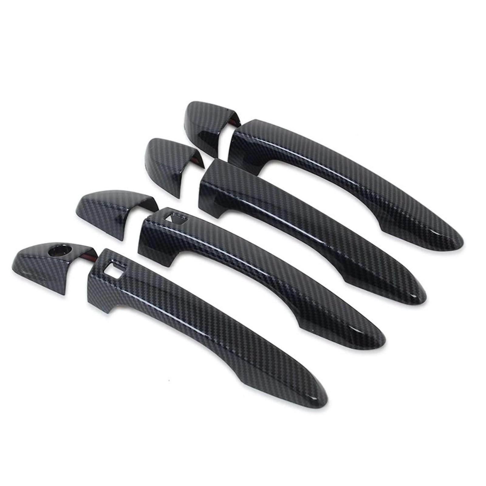 AcarKing Autotürgriffabdeckung Kompatibel Mit Hyundai Für Tucson TL 2015 2016 2017 2018 2019 2020 Auto-Außenseite Türgriffabdeckung Dekorative Aufkleber Ersatzteile(Carbon Fiber 3 Holes) von AcarKing