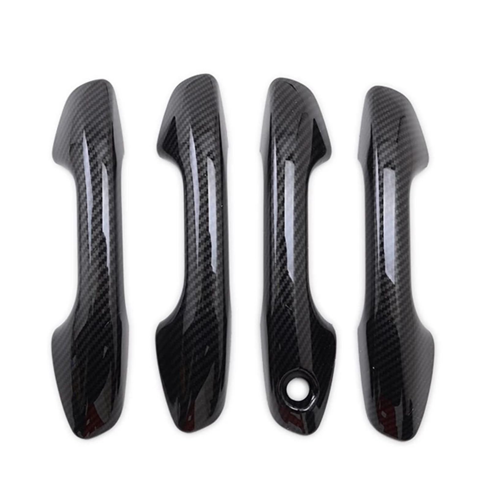 AcarKing Autotürgriffabdeckung Kompatibel Mit Kia Für Rio Für 4 X-line 2018 2019, Auto-Seitentürgriffschalenabdeckungen, Zierleisten, Autodekorationszubehör(Carbon Fiber Handle) von AcarKing